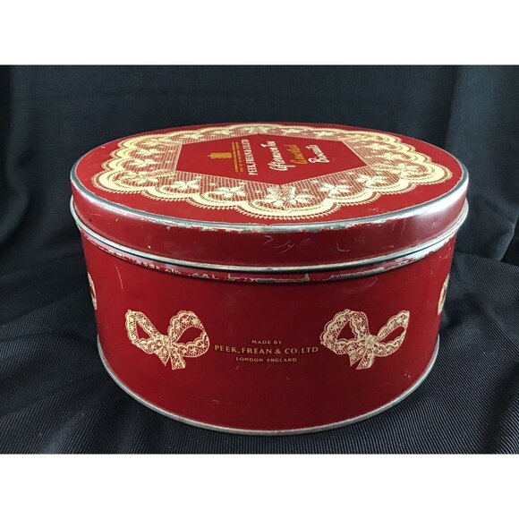 Vintage Peek Frean Afternoon Tea Biscuit Tin Cookie Box London England EMPTY - Picture 6 of 9